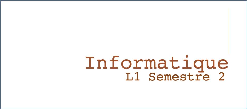 Course Image TU2KXI - Compétences en informatique Semestre 2 : approfondissement